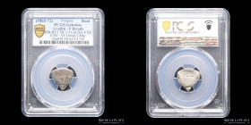 Paraguay. 1 Real. Resello s/Bolivia 4 Soles fraccionado