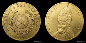 Paraguay. Ensayo. 20 Guaranies 1966. Juan XXIII. Oro. M74