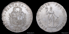 Peru. 8 Reales 1826 JM. KM142.1