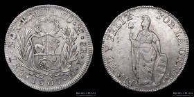 Peru. Estado Nor Peruano. 8 Reales 1837 TM. KM155