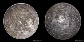 Mexico. 8 Reales 1884 Ca MM. Choprmarks. KM377.2