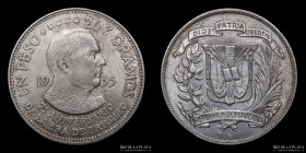 Republica Dominicana. 1 Peso 1955. Trujillo. KM23