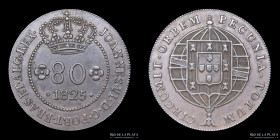 Saint Thomas & Prince. 80 Reis 1825. KM F1