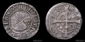 Catalunia. Felipe IV. 1 Groat 1636 Barcelona. KM23