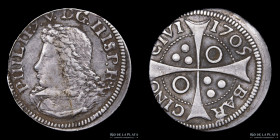 Catalunia. Felipe V. 1 Groat 1705 Barcelona. KM55