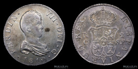 España. Fernando VII. 2 Reales 1810. KM474.2