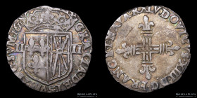 Francia. Louis XIII. 1/4 Ecu 1611 Saint-Palais. Dy1336