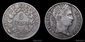 Francia. Napoleon I. 5 Francs 1811 I. KM694.7