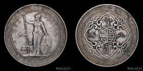 Gran Bretaña. 1 Dollar 1900 B (Trade). KMT5