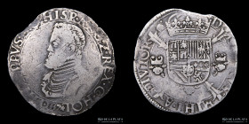 Paises Bajos Españoles. Philip II. 1 Philipsdaalder 1557. Delmonte 40