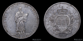 San Marino. 5 Lira 1898. KM6