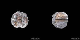 Sidon, Phoenicia (372-358BC) AR 1/16 Shekel