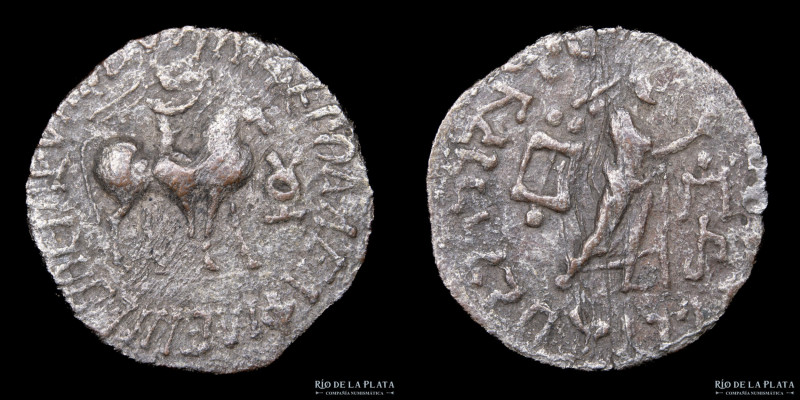 Indo-Parthian Kingdom. Abdagases I (50-65AD) Tetradrachm. Billon; 23.1mm; 9.05g....