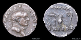 Vespasian (69-79AD) AR Denarius. RIC 43