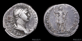 Trajan (98-117AD) AR Denarius. RIC 353v