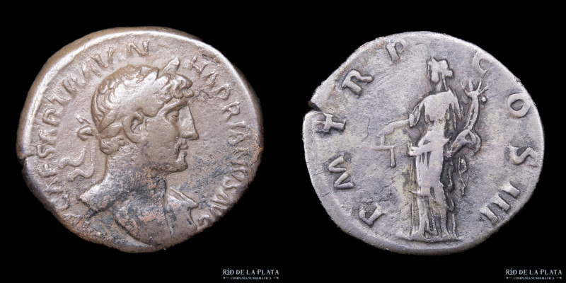 Hadrian (117-138AD) Denarius, Rome mint, struck 119-122AD. Silver; 18mm; 3.08g. ...