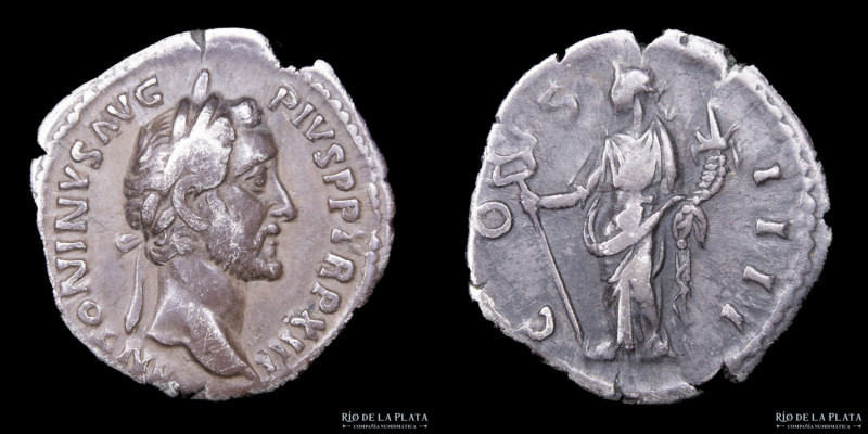 Antoninus Pius (138-161AD) Denarius, Rome mint, struck 149-150AD. Silver; 18mm; ...