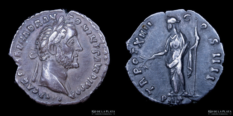 Antoninus Pius (138-161AD) Denarius, Rome mint, struck 151-152AD. Silver; 18mm; ...