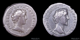 Antoninus Pius & Marcus Aurelius (140-144AD) AR Denarius. RIC 417b