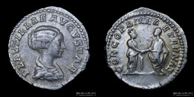 Plautilla (202-205AD) AR Denarius. RIC 361