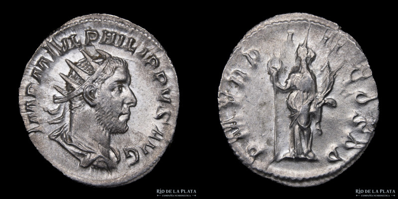 Philip I (244-249AD) Antoninianus. Silver; 22mm; 3.54g. A: IMP M IVL PHILIPPVS A...