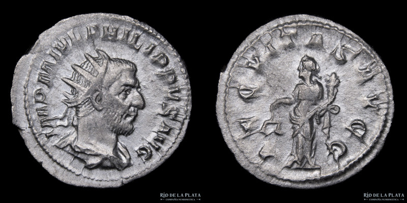 Philip I (244-249AD) Antoninianus. Silver; 23mm; 4.77g. A: IMP M IVL PHILIPPVS A...