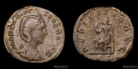 Otacilia Severa (244-249AD) AE Sestertius. RIC 209a