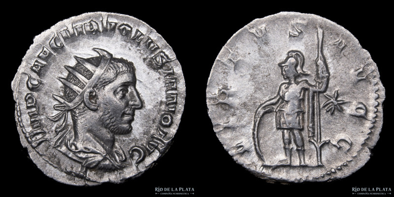 Volusian (251-253AD) Antoninianus. Silver; 22mm; 4.01g. A: IMP CAE C VIB VOLVSIA...