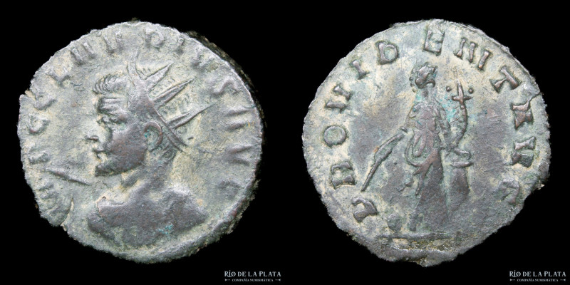 Claudius II (268-270AD) Antoninianus. Rome mint. Bronze; 20mm; 3.99g. A: IMP C C...