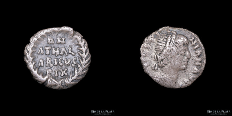 Ostrogoths. Athalaric (526-534AD) in the name of Justinian. 1/4 Siliqua. Ravenna...