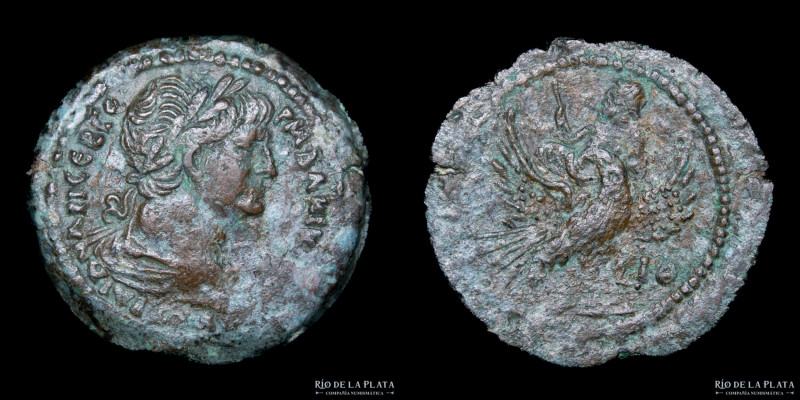 Alexandria, Egypt. Trajan (98-117AD) Drachm. Struck year 19 (115/6AD). Bronze; 3...