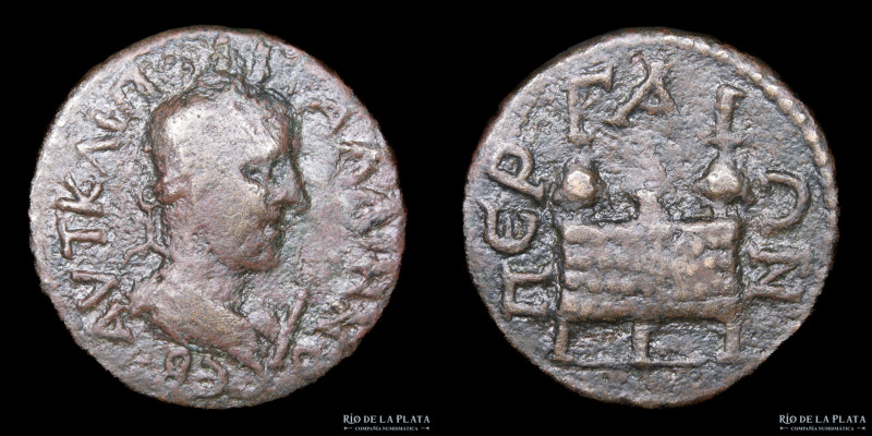 Perge, Pamphylia. Gallienus (253-268AD). 10 Assaria. Bronze; 30mm; 14.45g. A: AV...