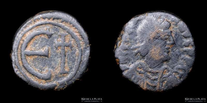 Byzantine. Justinian I (527-564AD). Pentanummium, Rome mint, struck 552-565AD. B...