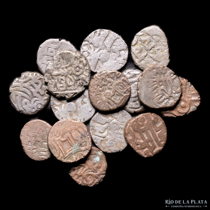 Islamic India. Lot x15. Kabul Shahis (850-1000AD) Jitals. Nice selection of thes...