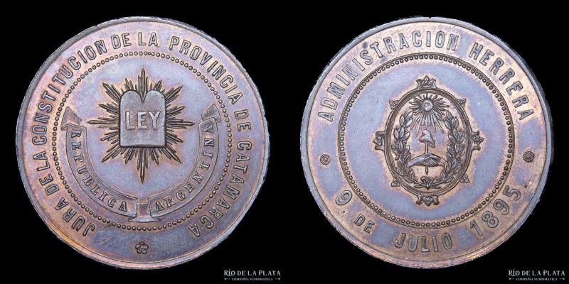 Argentina. 1895. Formosa, Jura de la Constitución de la Provincia de Catamarca, ...