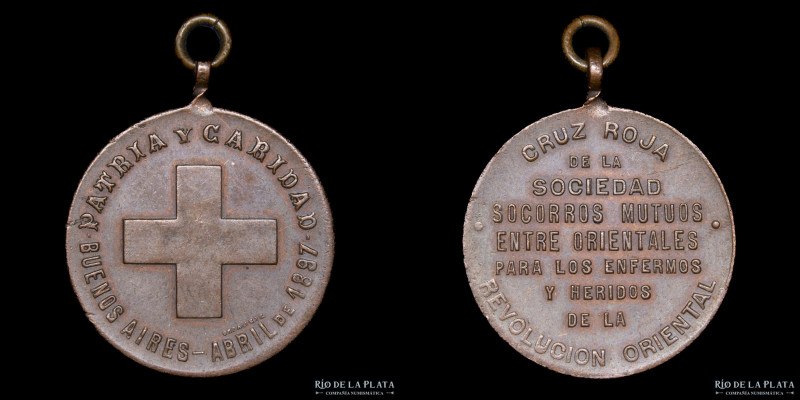 Argentina. 1897. Buenos Aires. Cruz Roja. Sociedad de Socorros Mutuos entre orie...