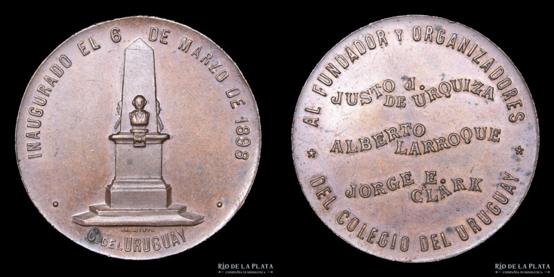 Argentina. 1898. Entre Ríos. Al Fundador y Organizadores del Colegio del Uruguay...