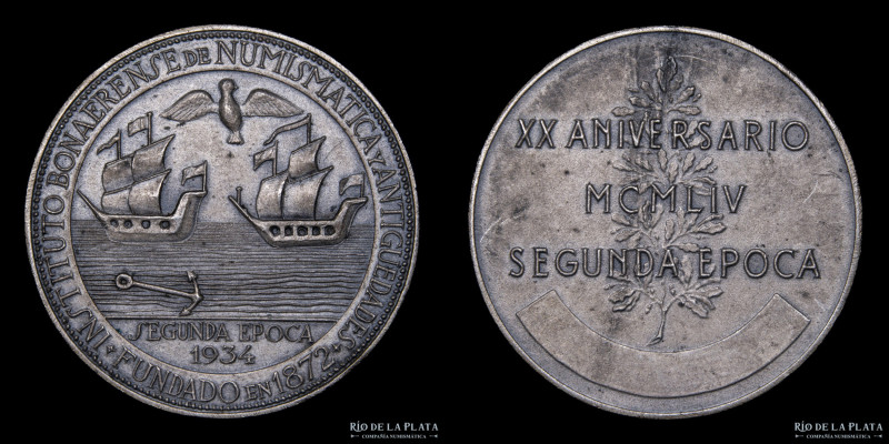 Argentina. 1954. Numismática. 20º Aniversario del Instituto Bonaerense de Numism...