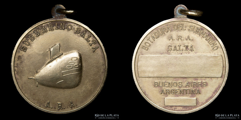 Argentina. 1972. Botadura Submarino ARA Salta. Bronce; 30.5mm; 11.79g. (XF)

E...