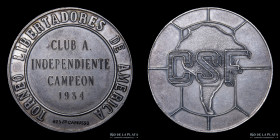 Argentina. 1984. Independiente Campeon. Torneo Libertadores de America. Plata