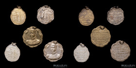 Argentina. Lote x5. 1916. San Martín y Declaracion independencia. San Juan