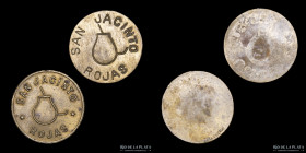 Argentina. Ficha. Lote x2. Saturnino Unzue. San Jacinto. Rojas