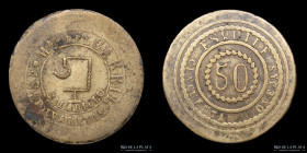 Argentina. Ficha. Esquila. 50 Vellones. Estancia Polvaderas. Saladillo. Bs As