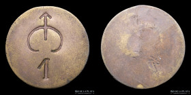 Argentina. Ficha. Esquila. Valor 1. Estancia de Juan Viton. Ayacucho. Bs As