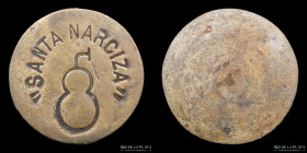 Argentina. Ficha. Esquila. Valor 1 Vellon. Estancia Santa Narciza. Pila. Bs As