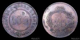 Argentina. Ficha. Cantera. Valor 100. Cerro Leones. J. Cima. Tandil, Bs As