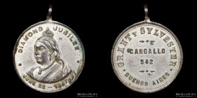 Argentina. 1897. Publicitaria. Grant y Sylvester. Jubileo de diamante Reina Victoria. Buenos Aires
