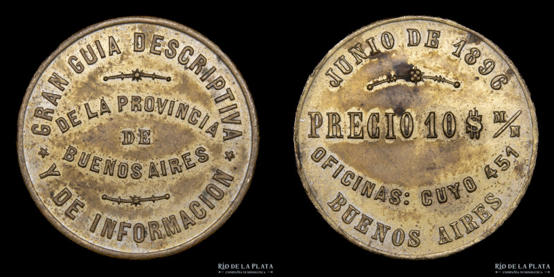 Argentina. Ficha. 1896. Publicitaria. Gran Guia Descriptiva y de Información de ...
