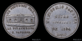 Bolivia. 1884. Fundacion Manicomio Pacheco. Sucre