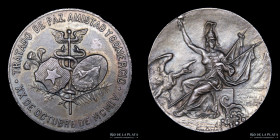 Bolivia. 1904. Tratado de Paz, Amistad y Comercio con Chile. Plata. RTB 501